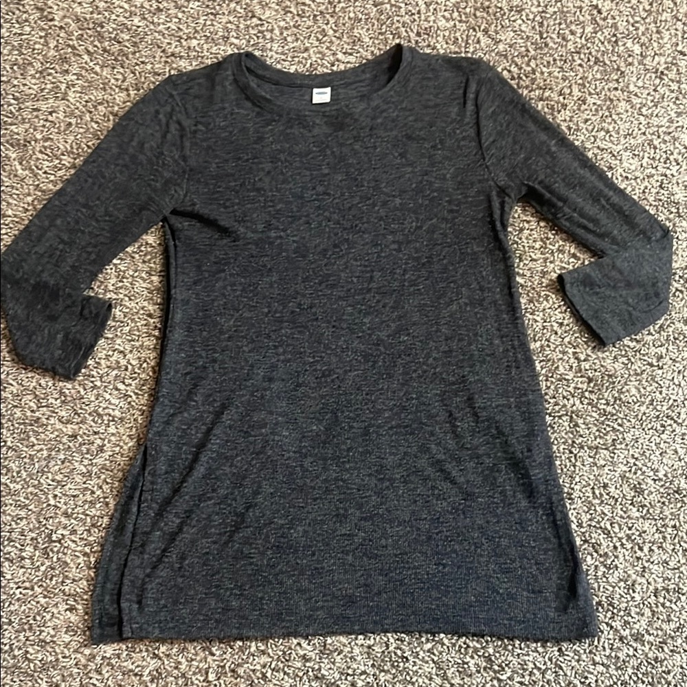 Old Navy Dark Gray Tunic Top